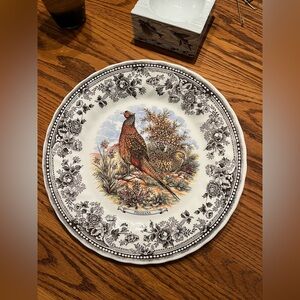 Vintage Game “Phasiana” ceramic plate